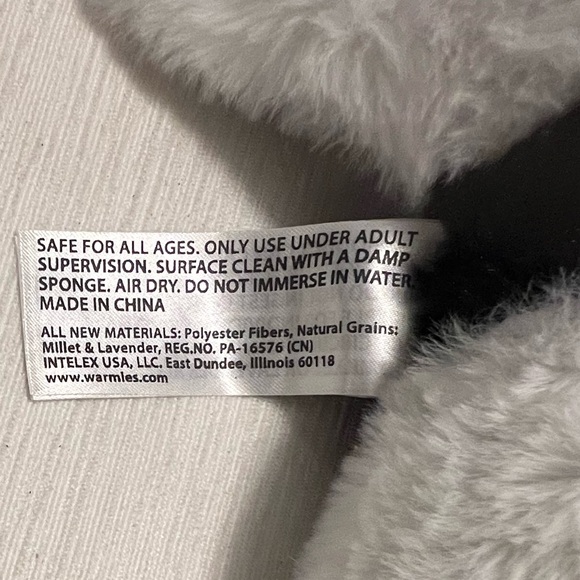 NWT Warmies Full Size Orca Heat or Cool Weighted Stuffed Animal French Lavender - Picture 11 of 12